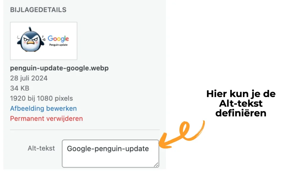 Afbeelding-Alt-tekst invullen